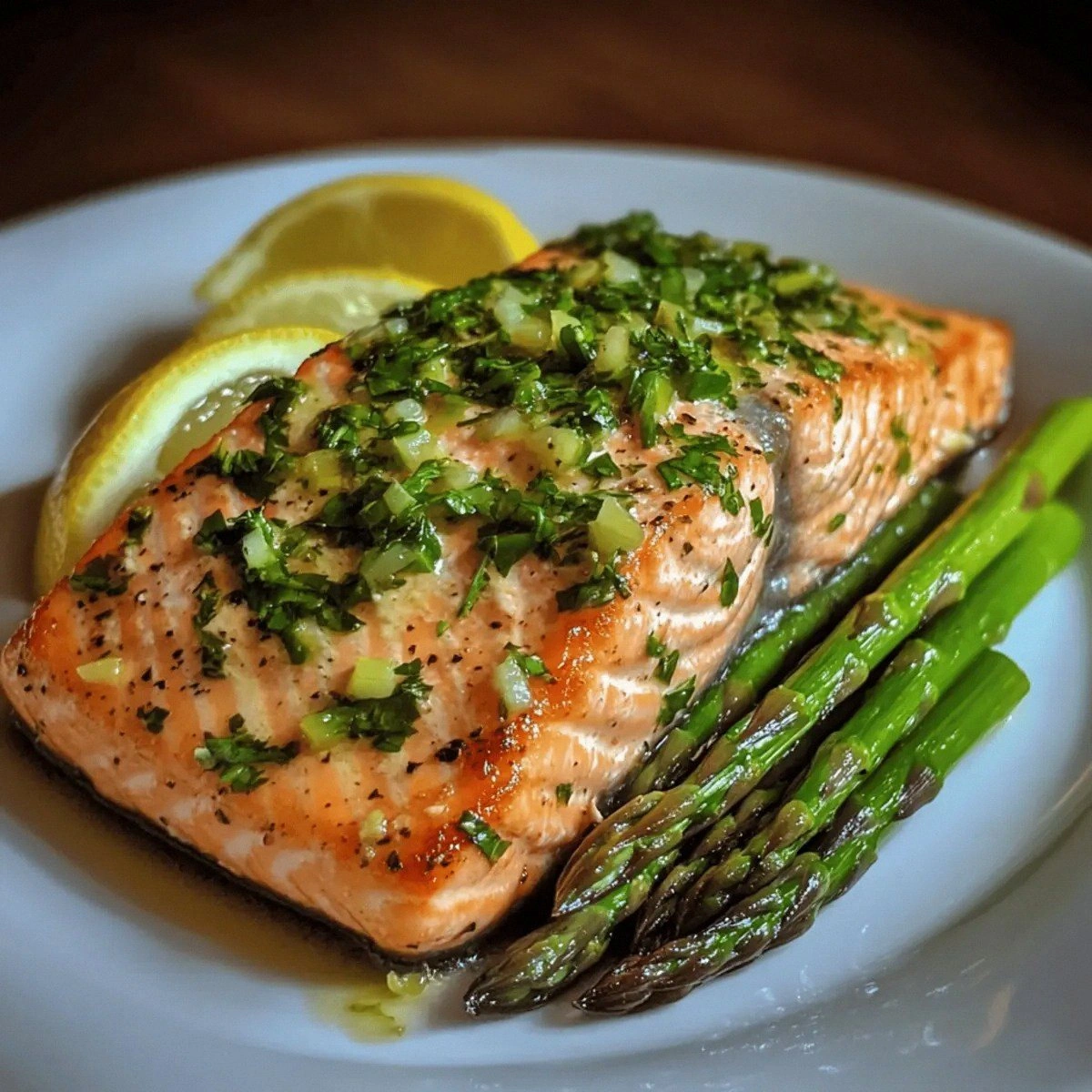 Easy Lemon-Herb Salmon with As