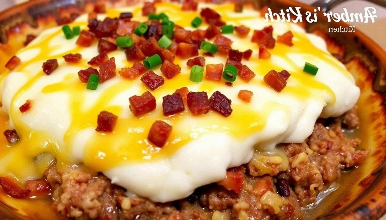 Easy Loaded Potato Meatloaf Ca