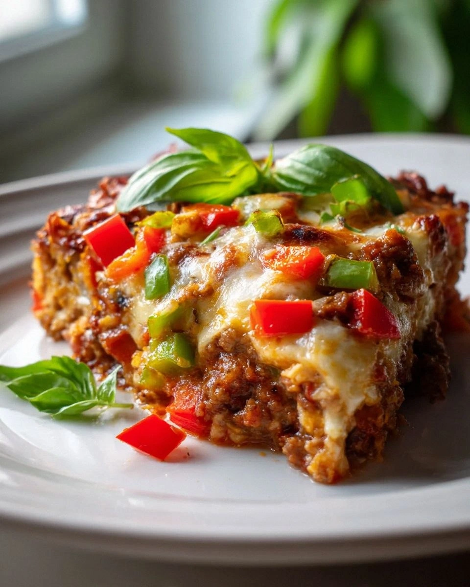 Easy Low Carb Keto Crustless Pizza Casserole Recipe Delight