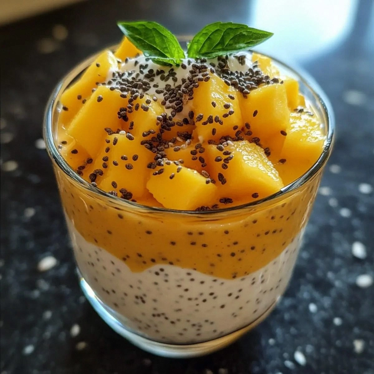 Easy Mango Coconut Chia Cream 