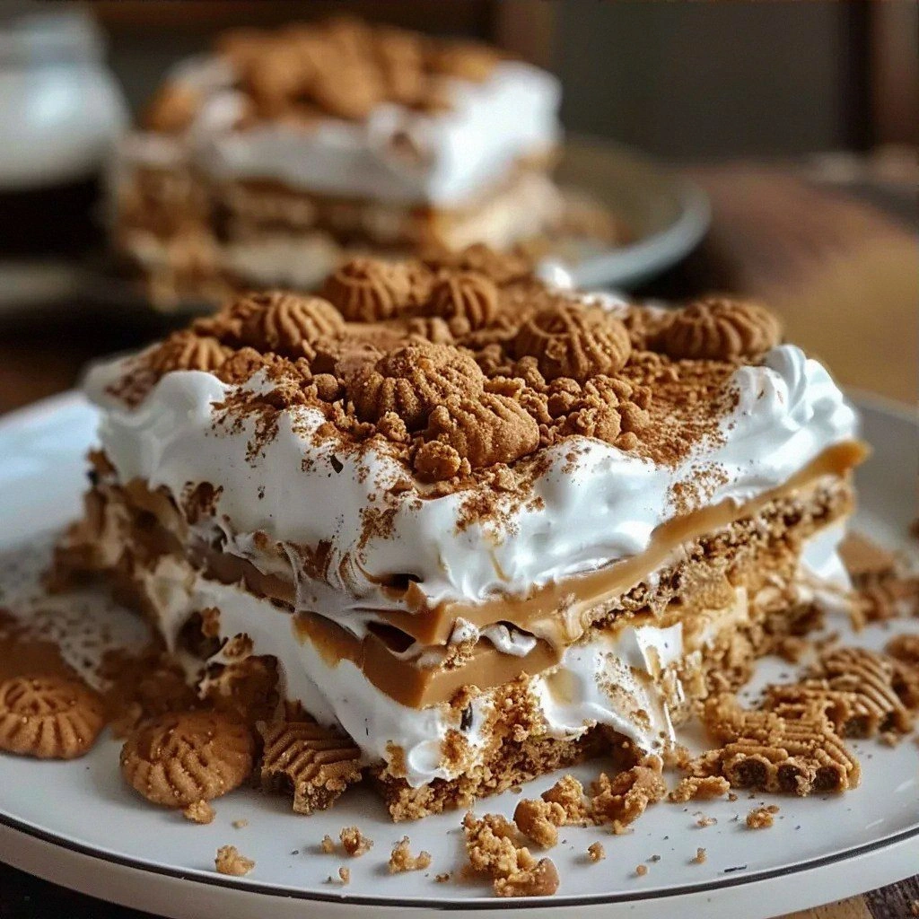 Easy No-Bake Biscoff Lasagna D