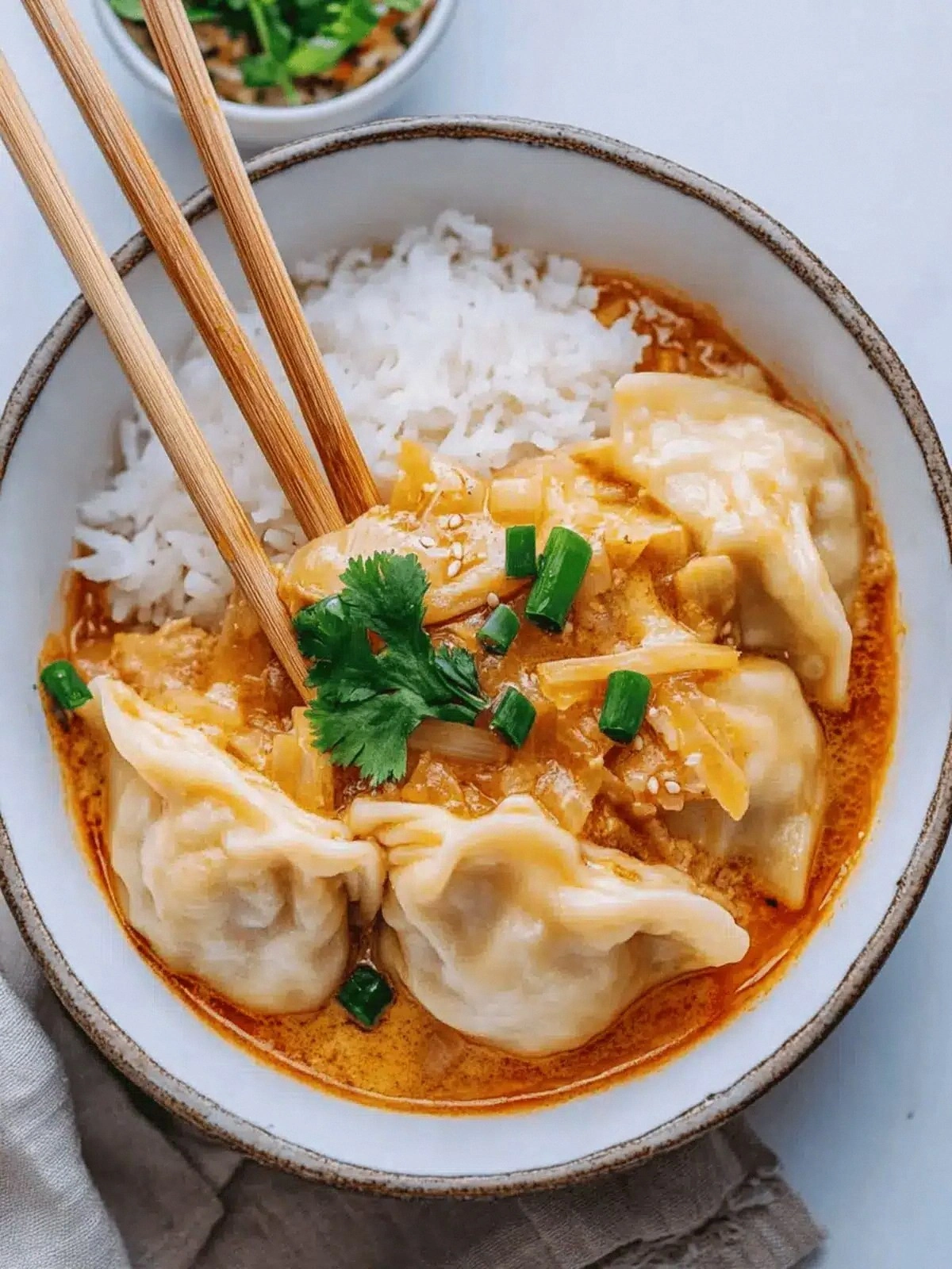 Easy One Pan Dumpling Bake in 