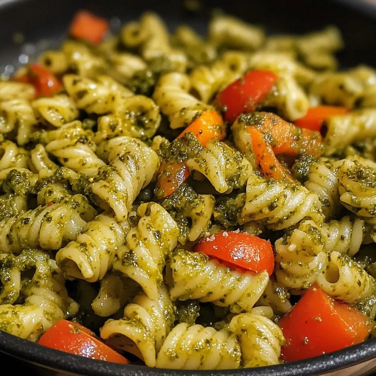 Easy One-Pan Pesto Veggie Past