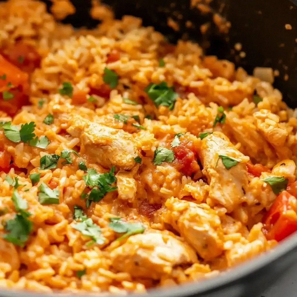 Easy One Pot Queso Chicken and