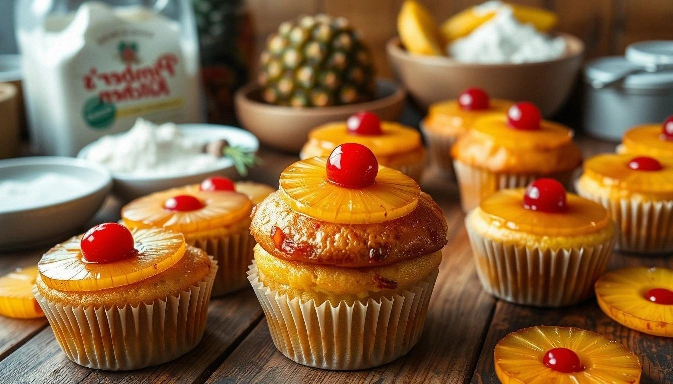 Easy Pineapple Upside Down Cup