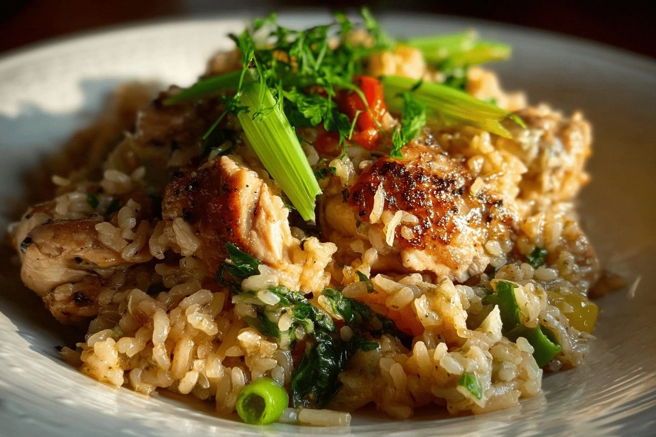 Easy Rice Cooker Chicken and R