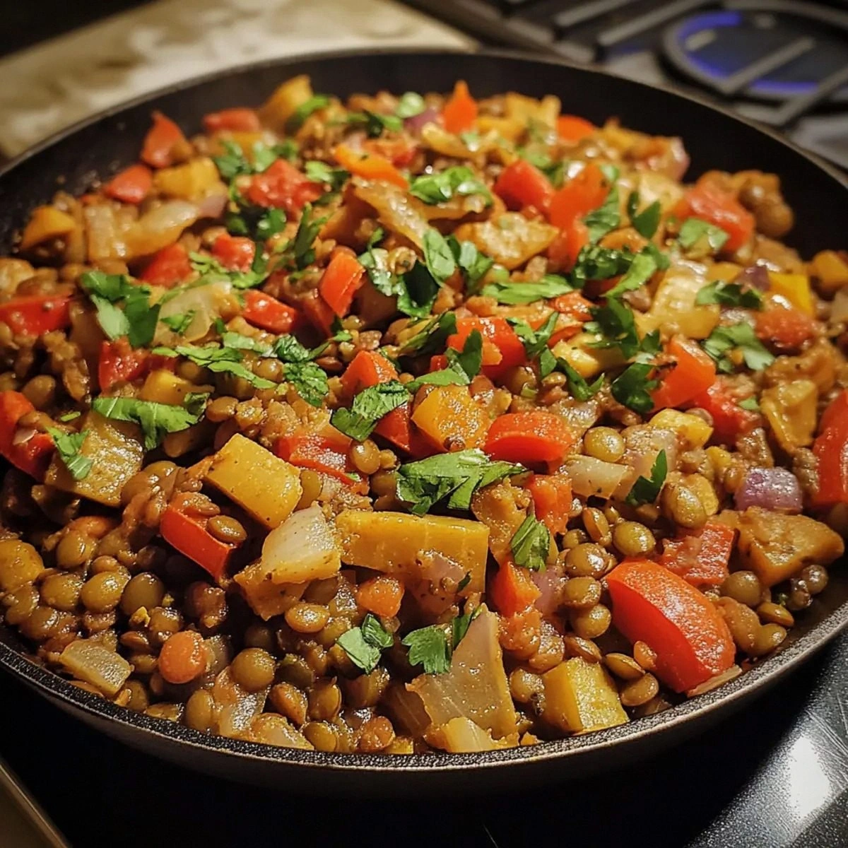 Easy Savory Lentil & Veggie Di