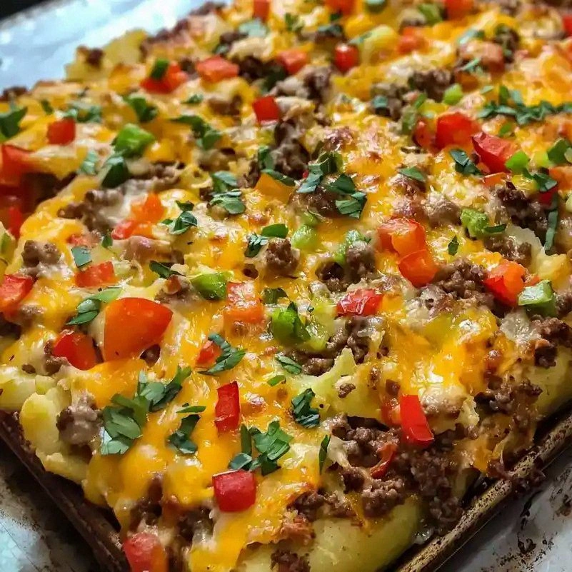 Easy Sheet Pan Smashed Potato 