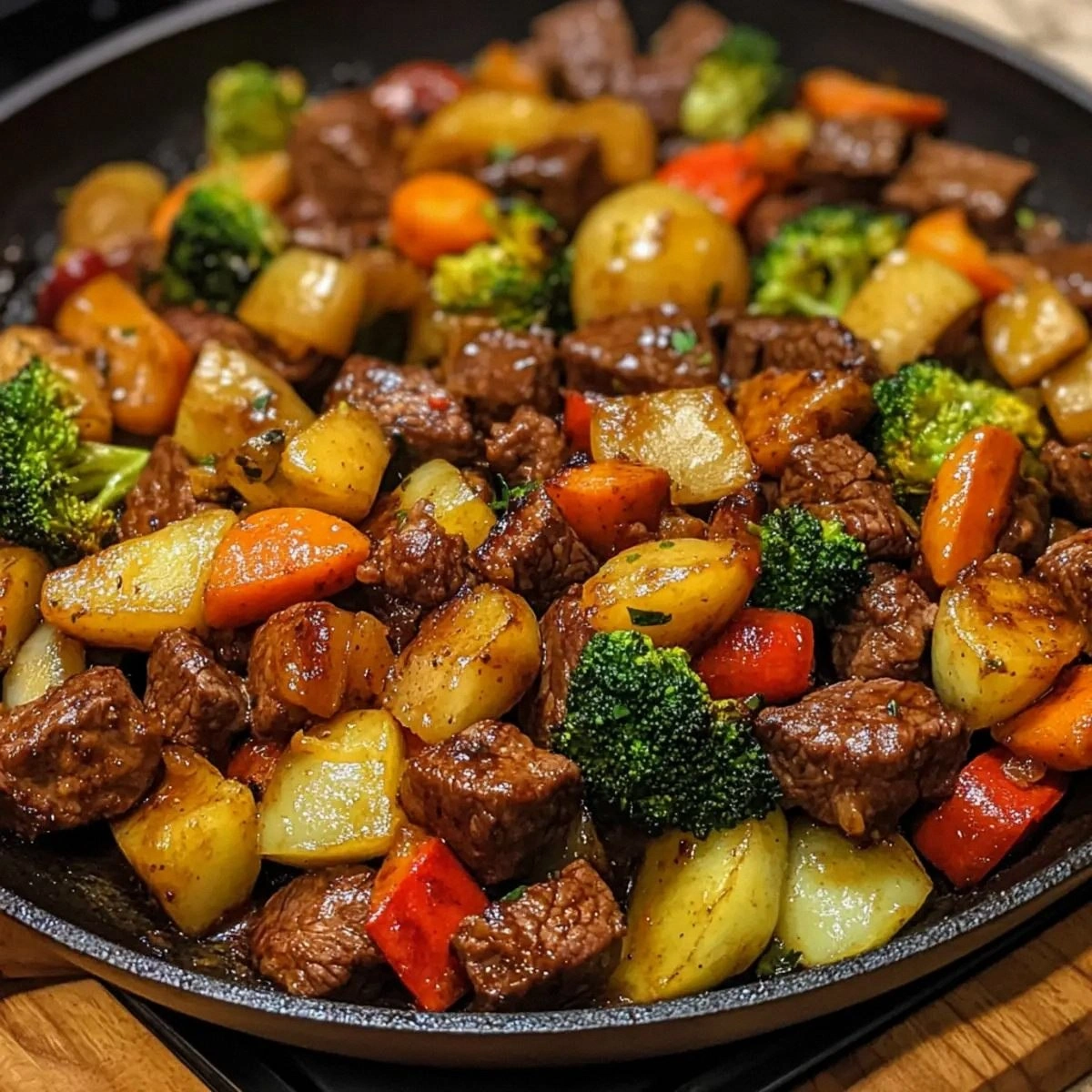 Easy Skillet Beef Vegetable Di