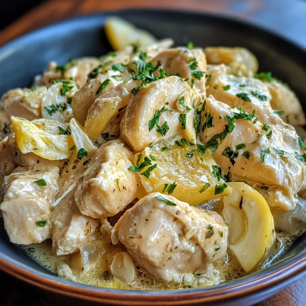 Easy Slow Cooker Lemon Garlic 