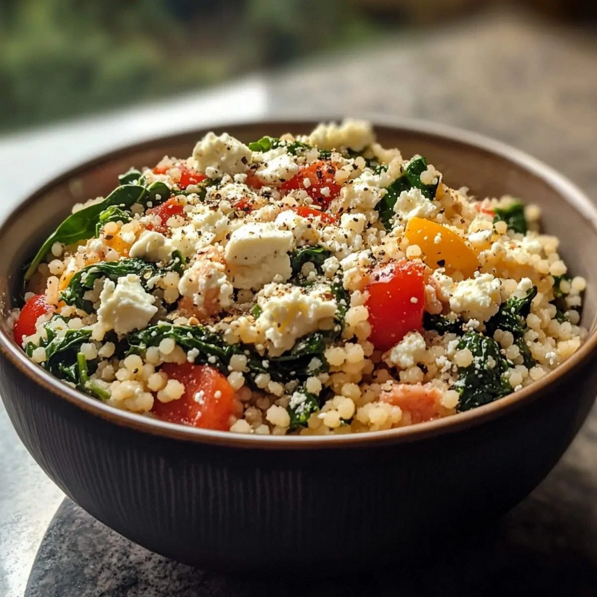 Easy Spinach & Feta Couscous B