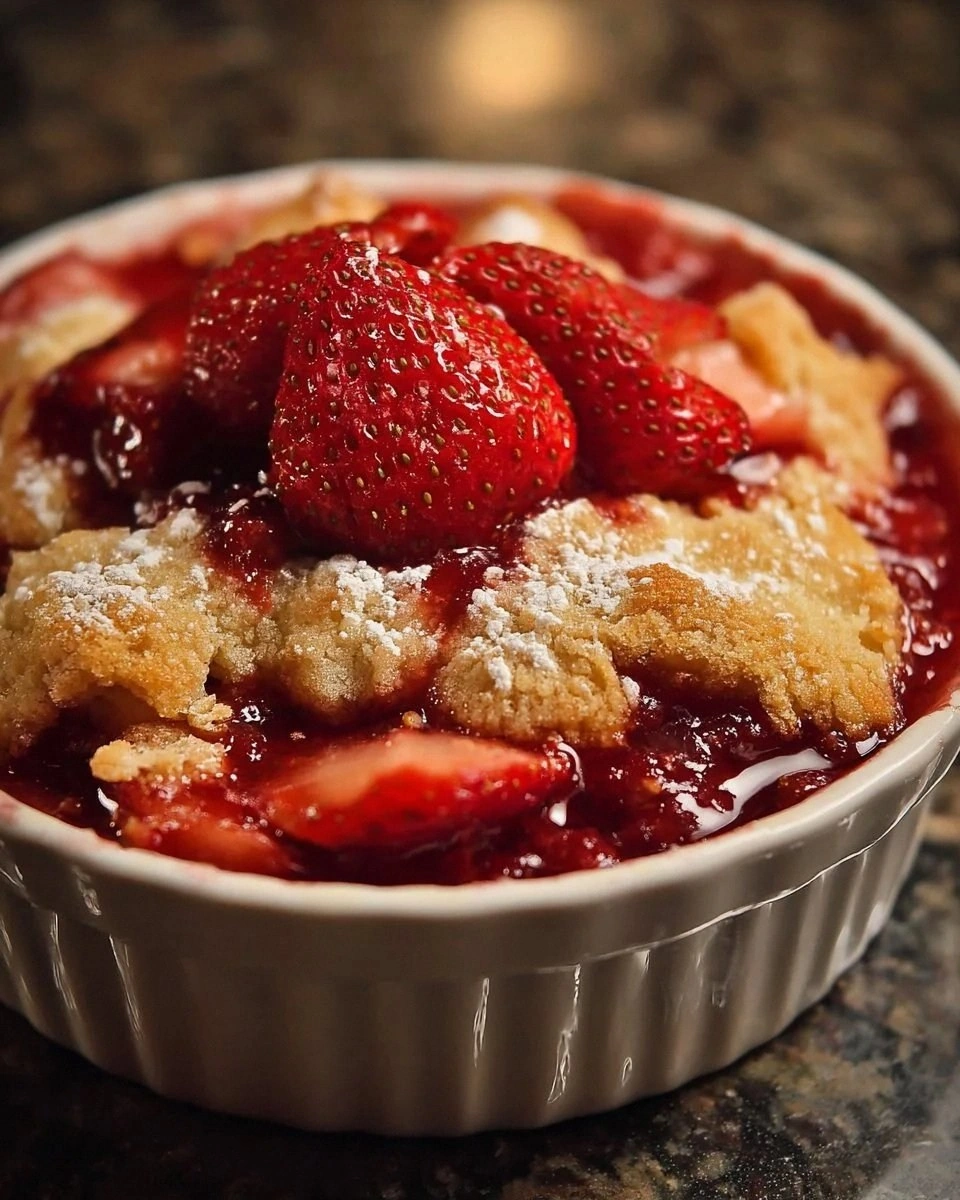 Easy Strawberry Cobbler
