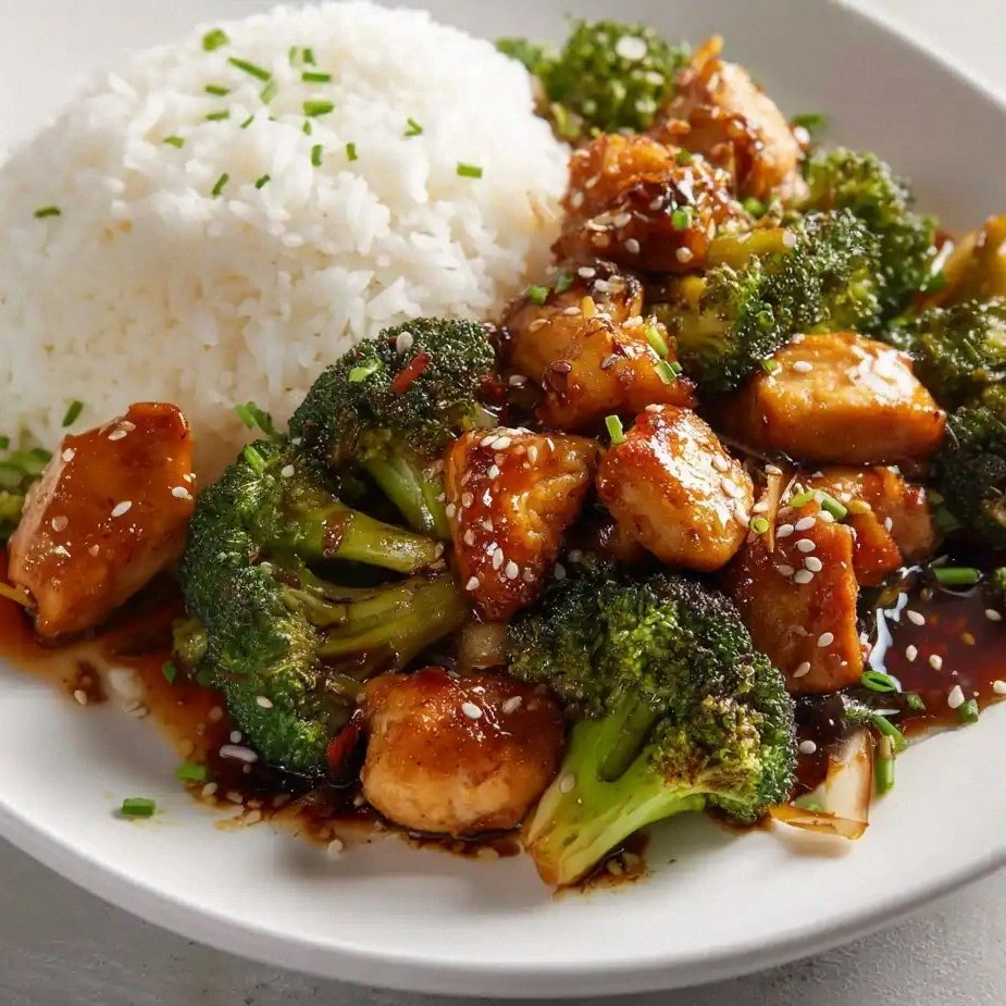 Easy Teriyaki Chicken and Broc