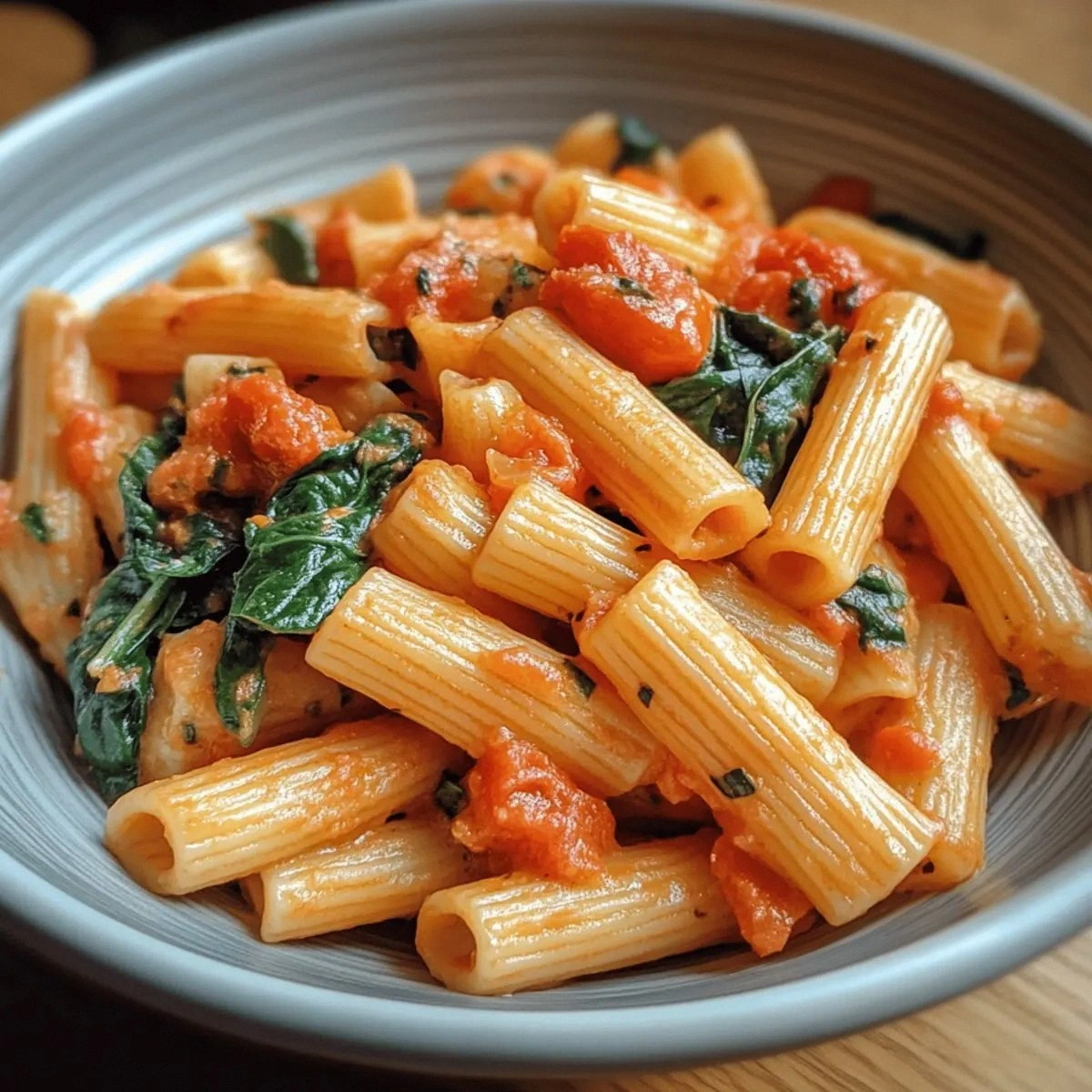 Easy Tomato Spinach Pasta Reci