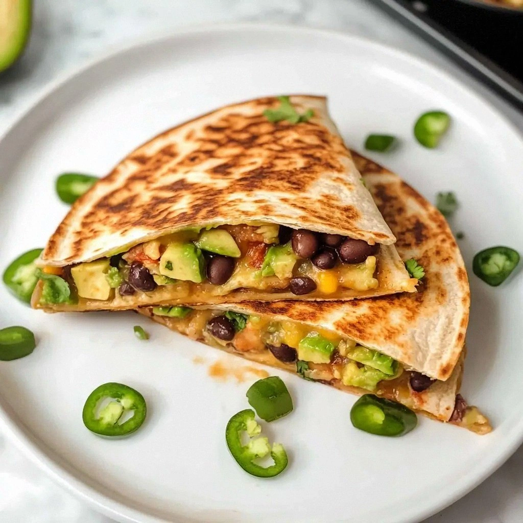 Easy Vegan Quesadillas with Bl