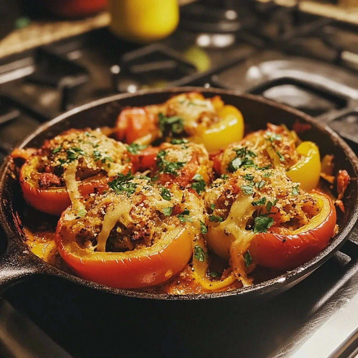 Easy Vegetarian Stuffed Bell P