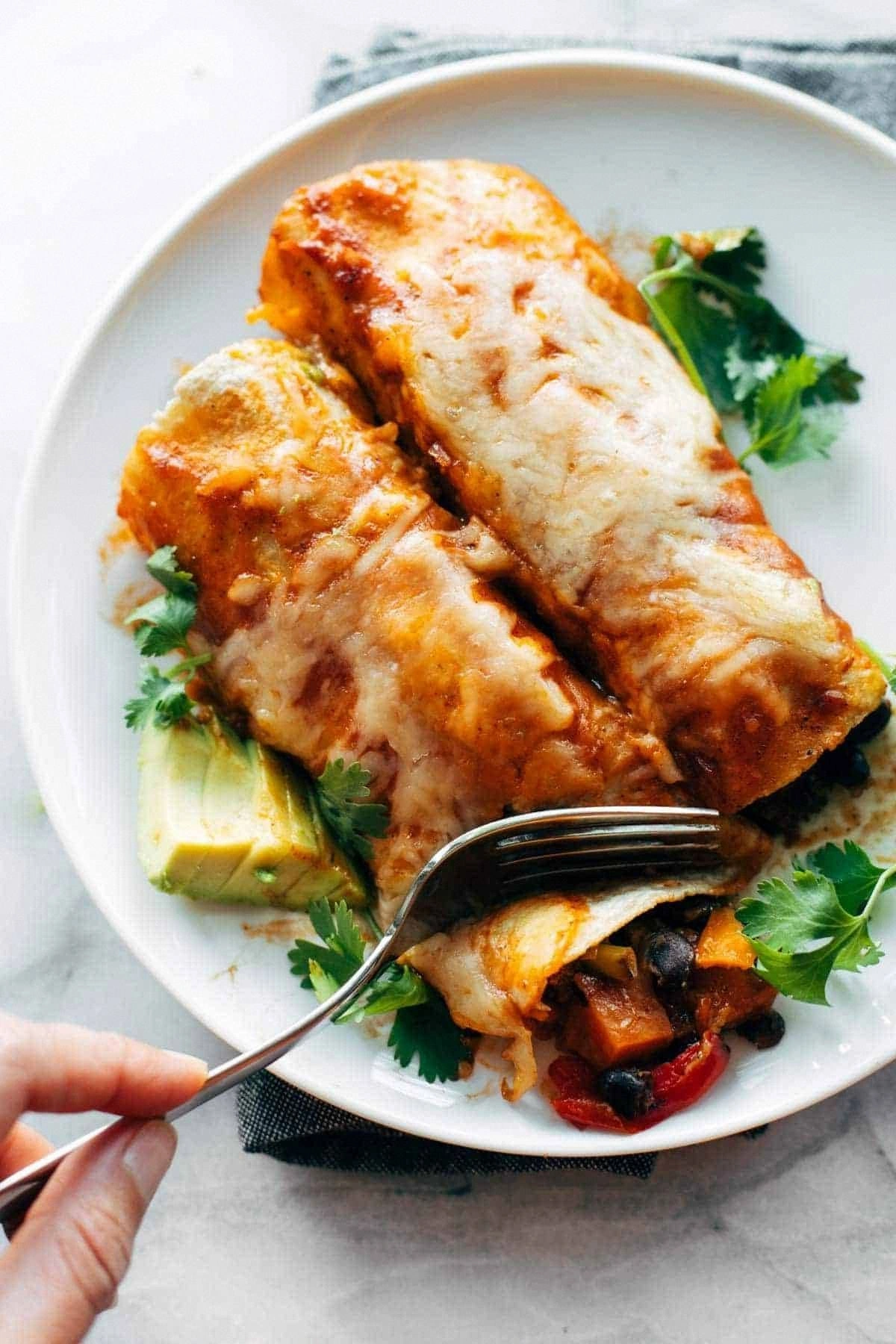 Easy Veggie Enchiladas