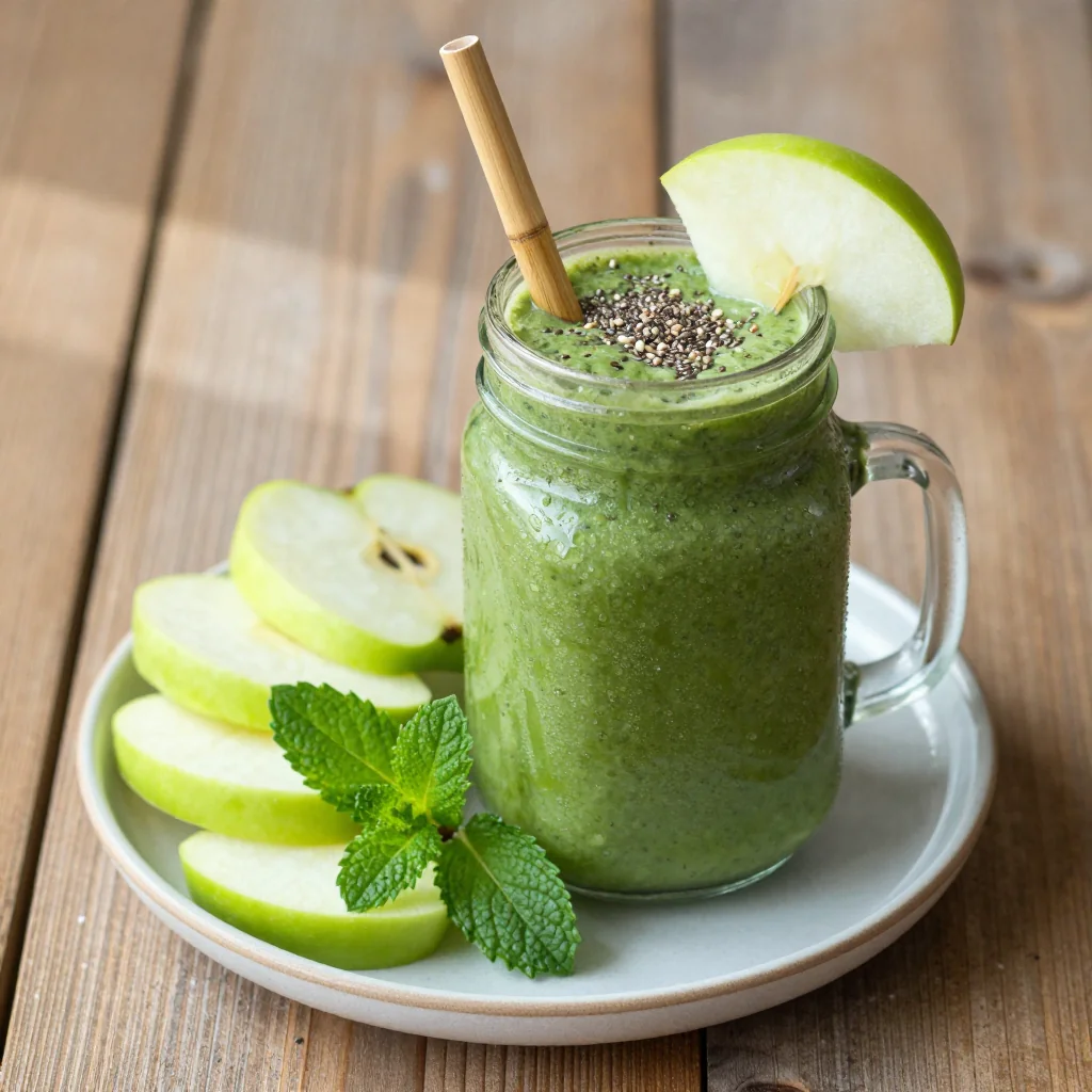 Green Apple Detox Smoothie for Morning Energy