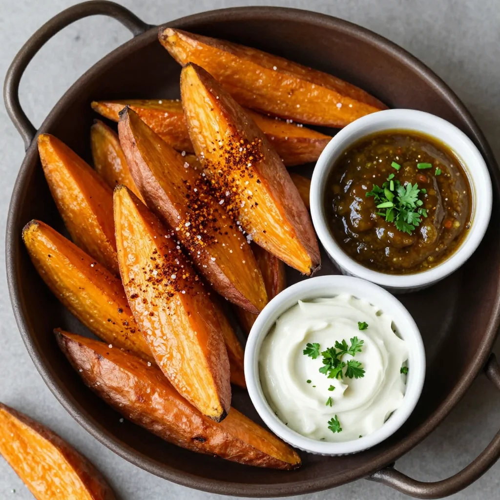 Crispy Air Fryer Sweet Potato Wedges for Family Movie Night