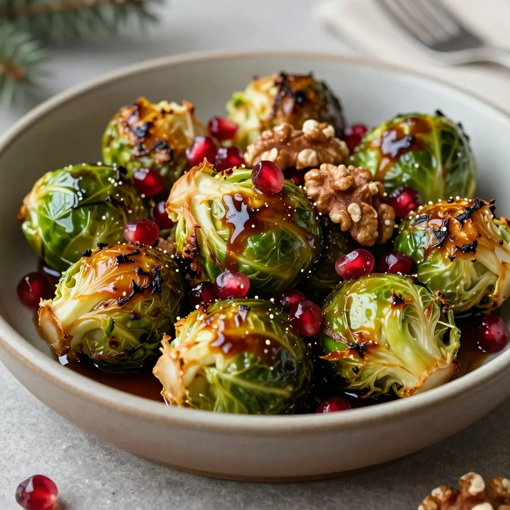 New Year's Day Slow Cooker Balsamic Roasted Brussels Sprouts