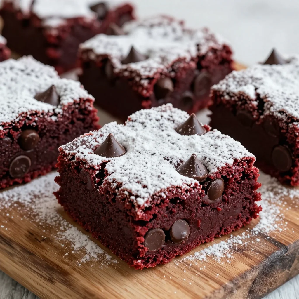 Indulgent Chocolate Chip Chocolate Chip Red Velvet Bars for Festive Treats