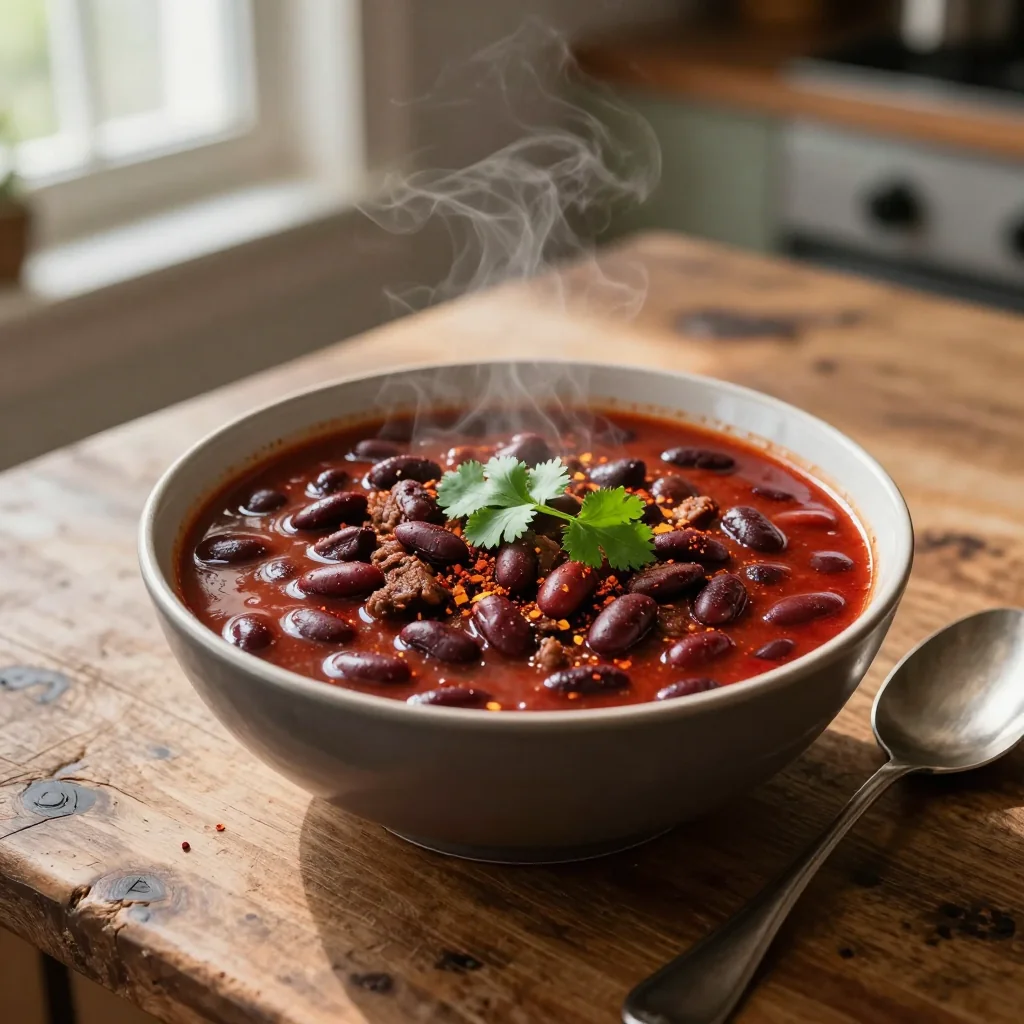 Beef Chili with Kidney Beans