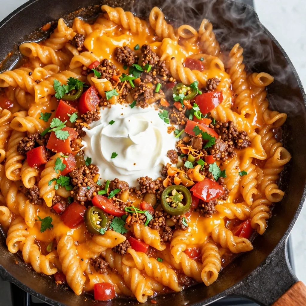 One-Pot Cheesy Taco Pasta for Busy Families