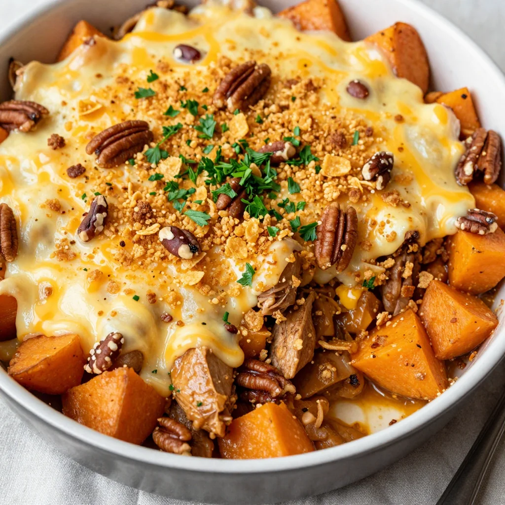 slow cooker turkey and sweet potato casserole for family dinners