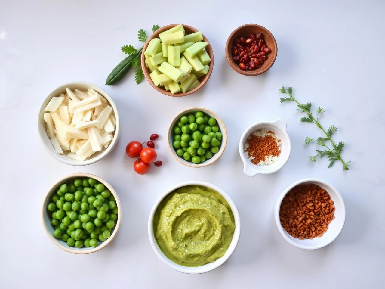Ingredients for Edamame Dip