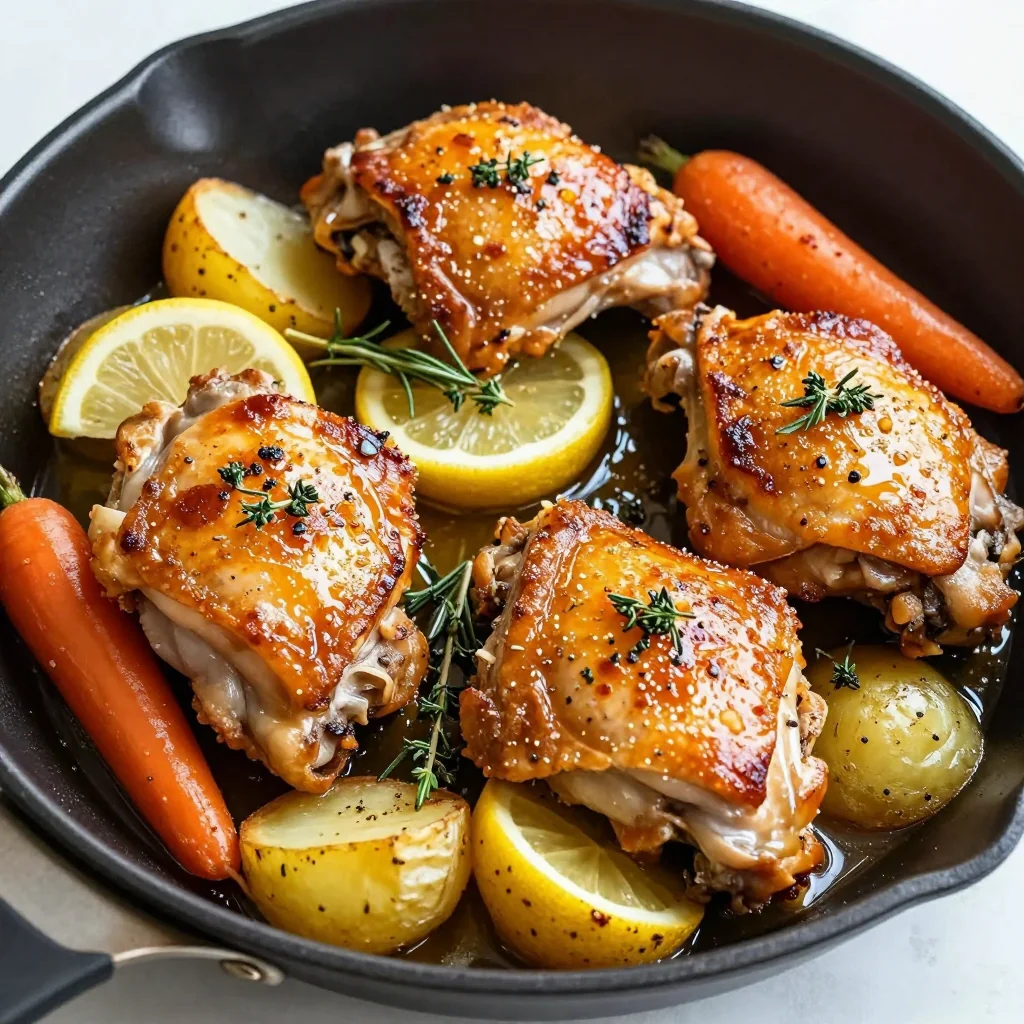 One Pan Lemon Herb Chicken for Easy Dinners