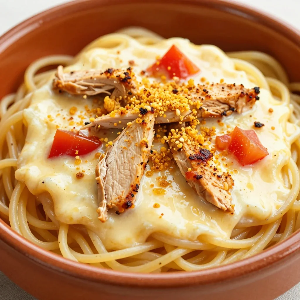 Family-Favorite Chicken Spaghetti with Velveeta