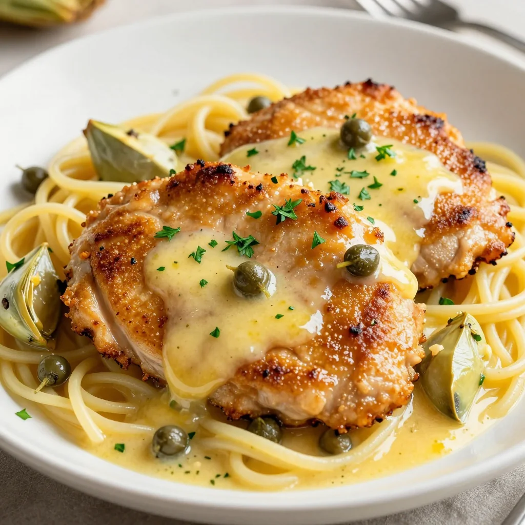 Slow Cooker Chicken Piccata for January Meal Planning