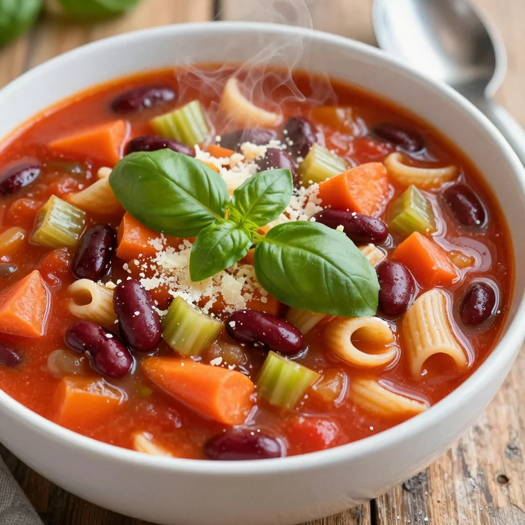 Pantry Clean Out Minestrone for Healthy Winter Dinner