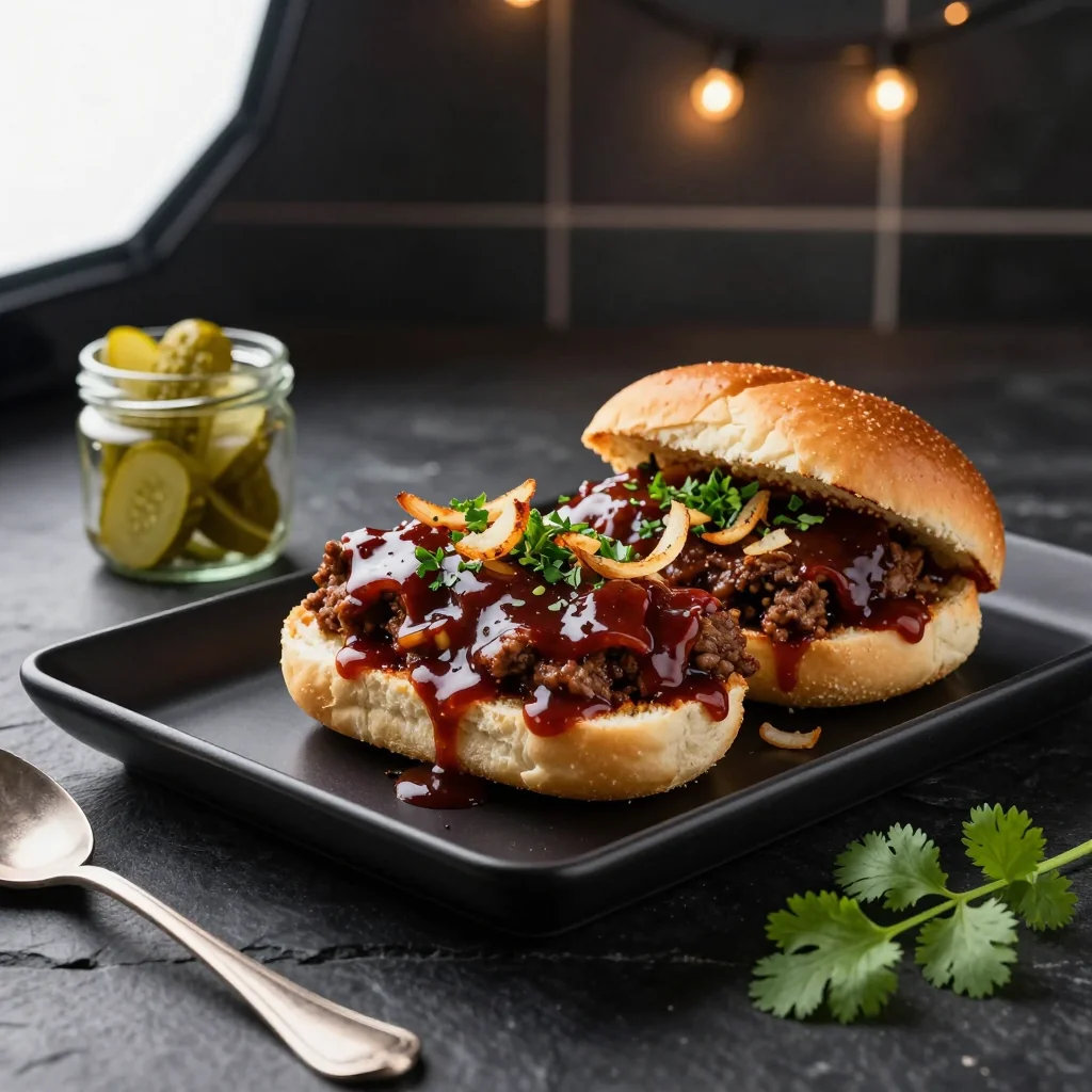 Sloppy Joes with Homemade Sauce on Buns