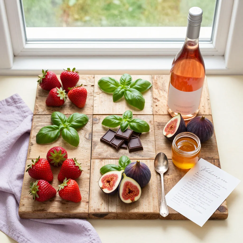 All ingredients for Romantic Dinner Recipes for a Perfect Valentine’s Night
