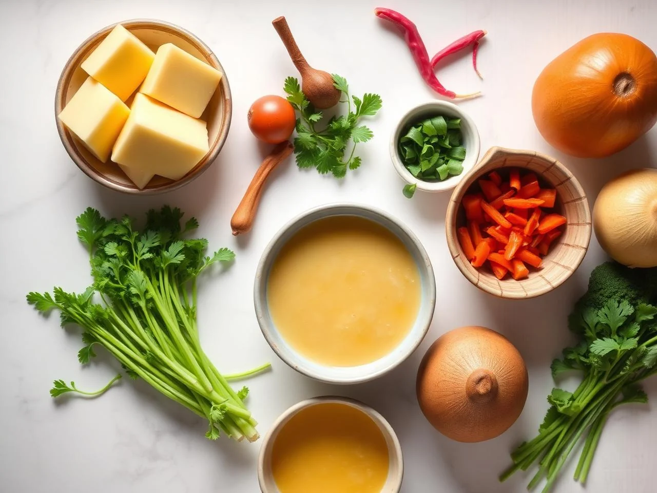Ingredients for Egg Drop Soup