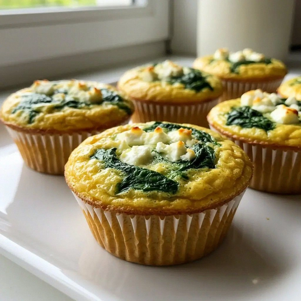 Egg Muffins with Spinach and F