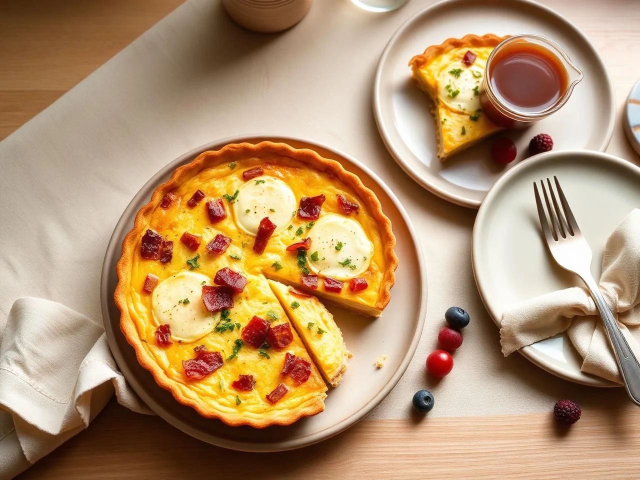 Eggs And Bacon Quiche