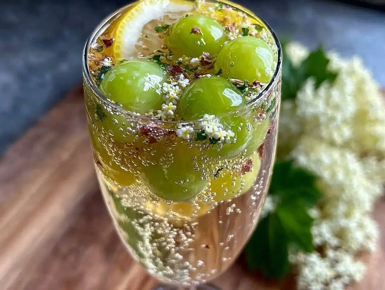 Elegant Champagne Elderflower Sparkler Cocktail Recipe Easy Refreshing Drink for Summer Parties