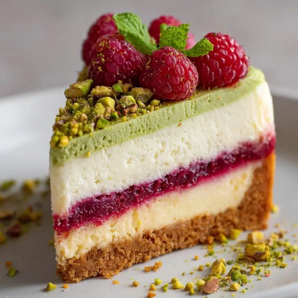 Elegant Pistachio Raspberry Cr