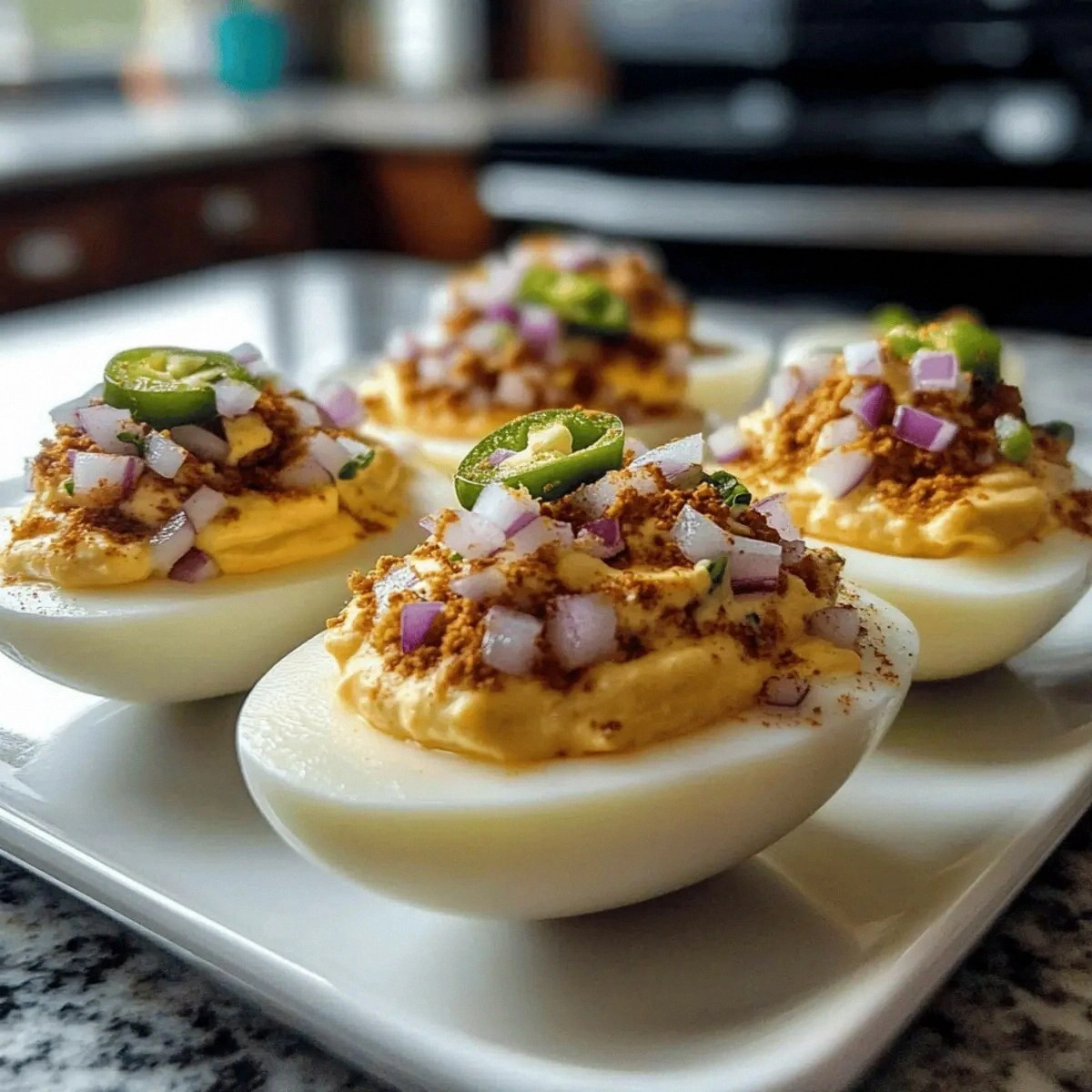 Elote Deviled Eggs with Chipotle Mayo for a Flavorful Snack