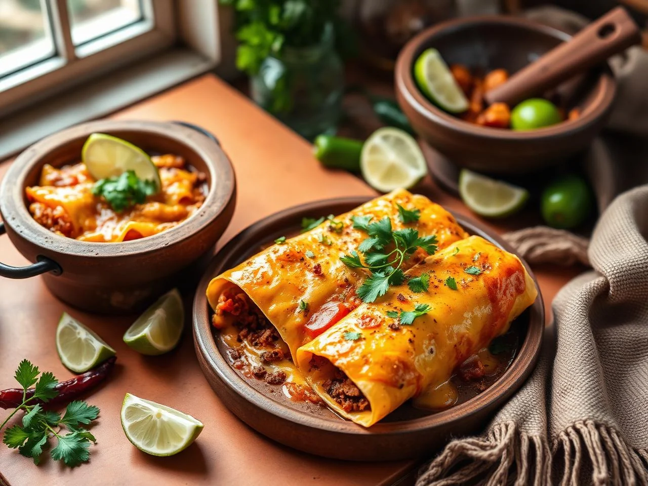 Enchiladas De Elote Y Queso