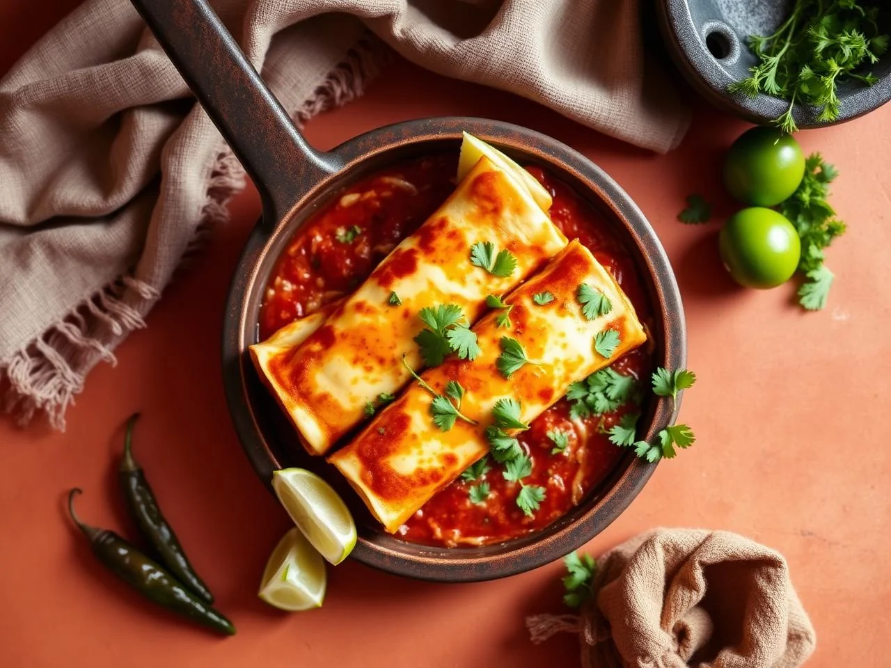 Enchiladas De Espinacas Con Queso