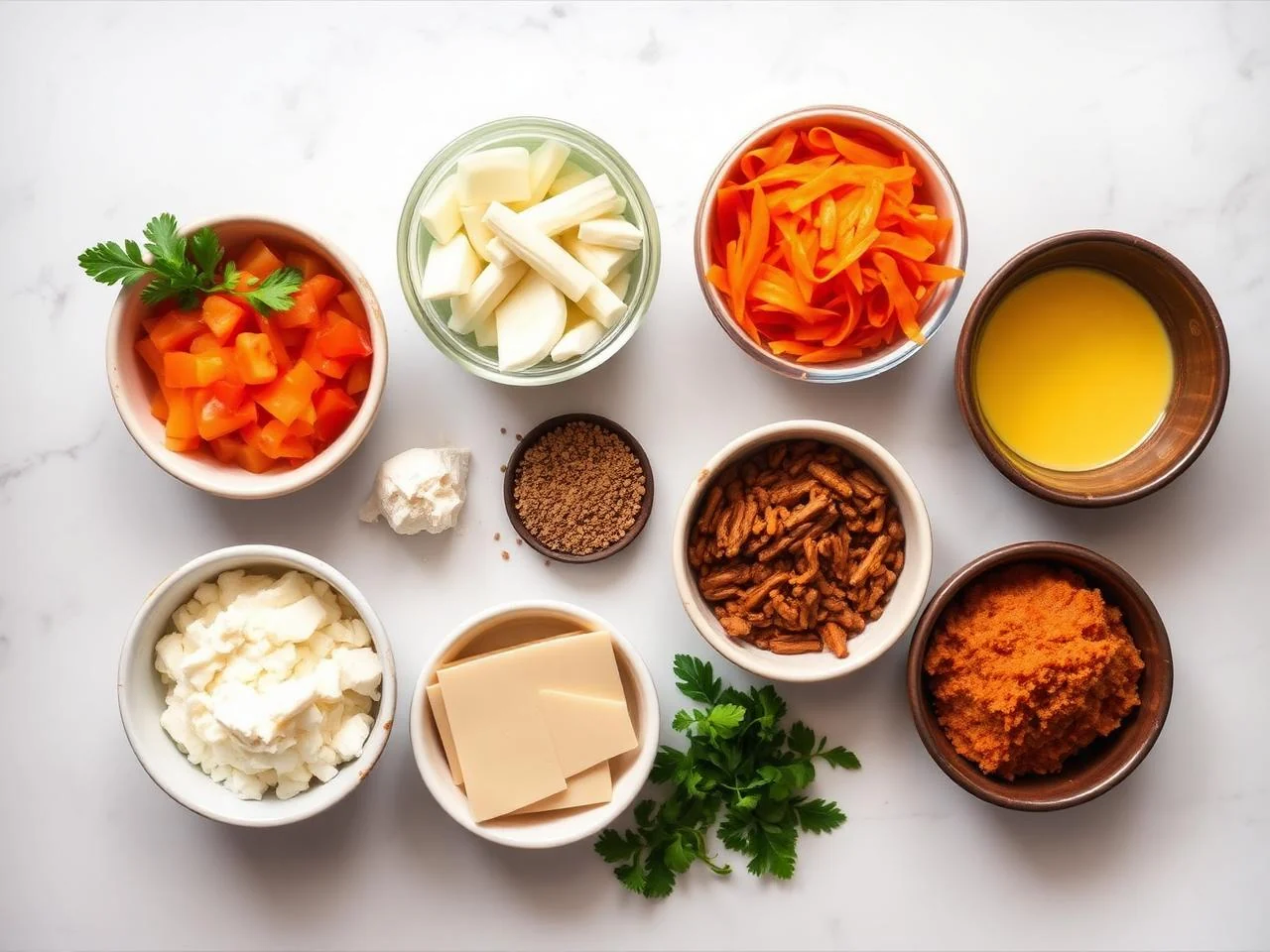 Ingredients for Enchiladas De Espinacas Con Queso