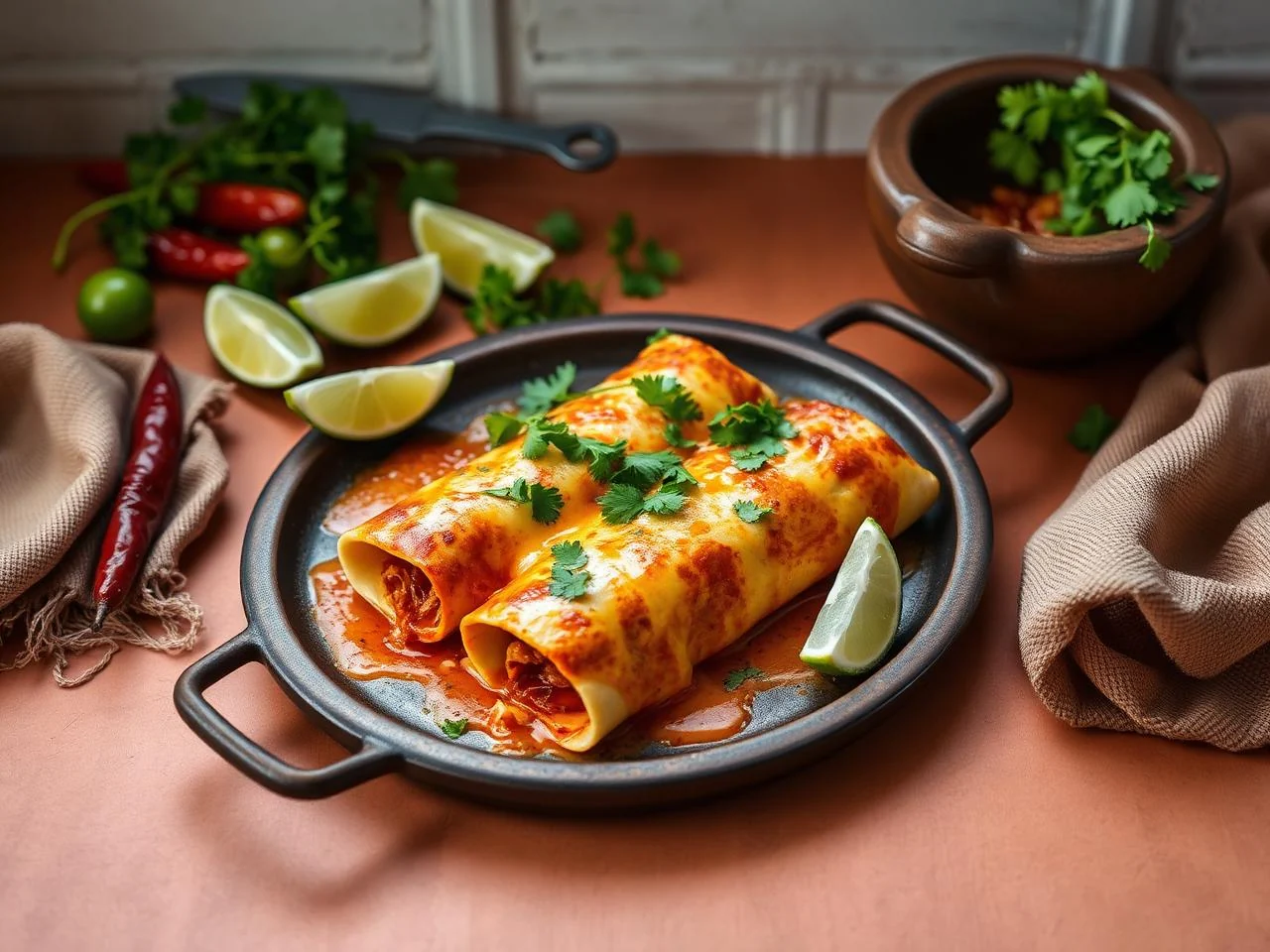 Enchiladas De Espinacas Y Queso