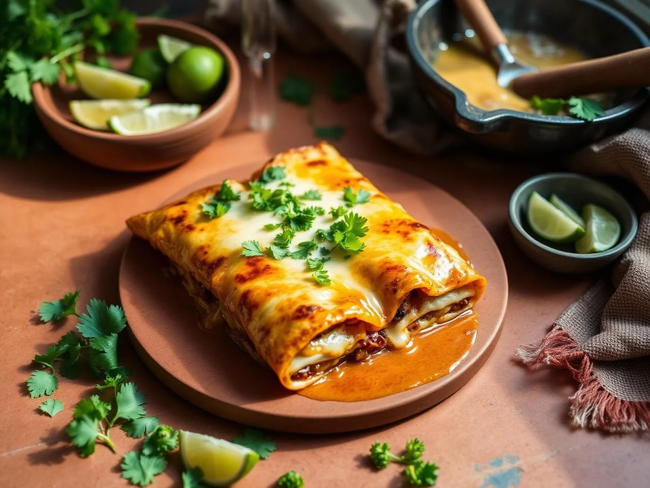 Enchiladas De Flor De Calabacín Con Queso