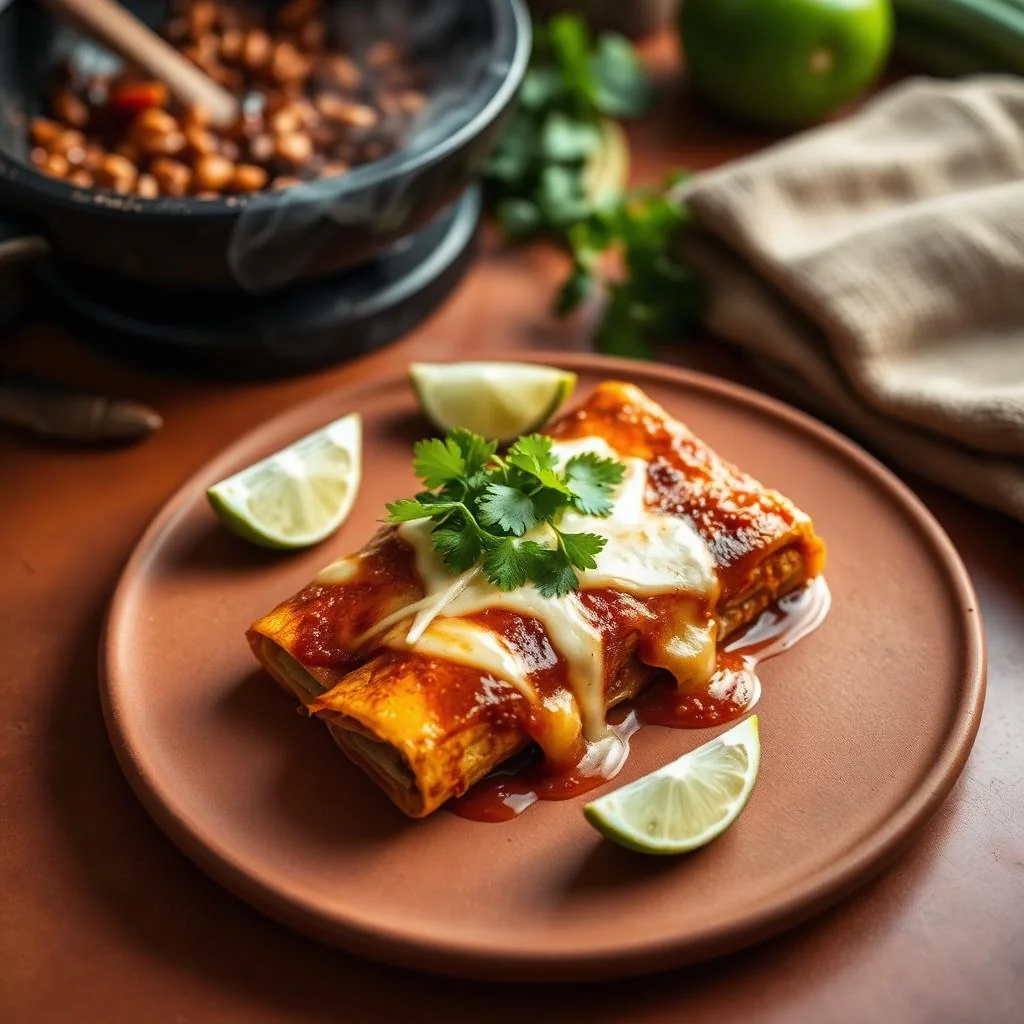 Enchiladas De Flor De Calabacín