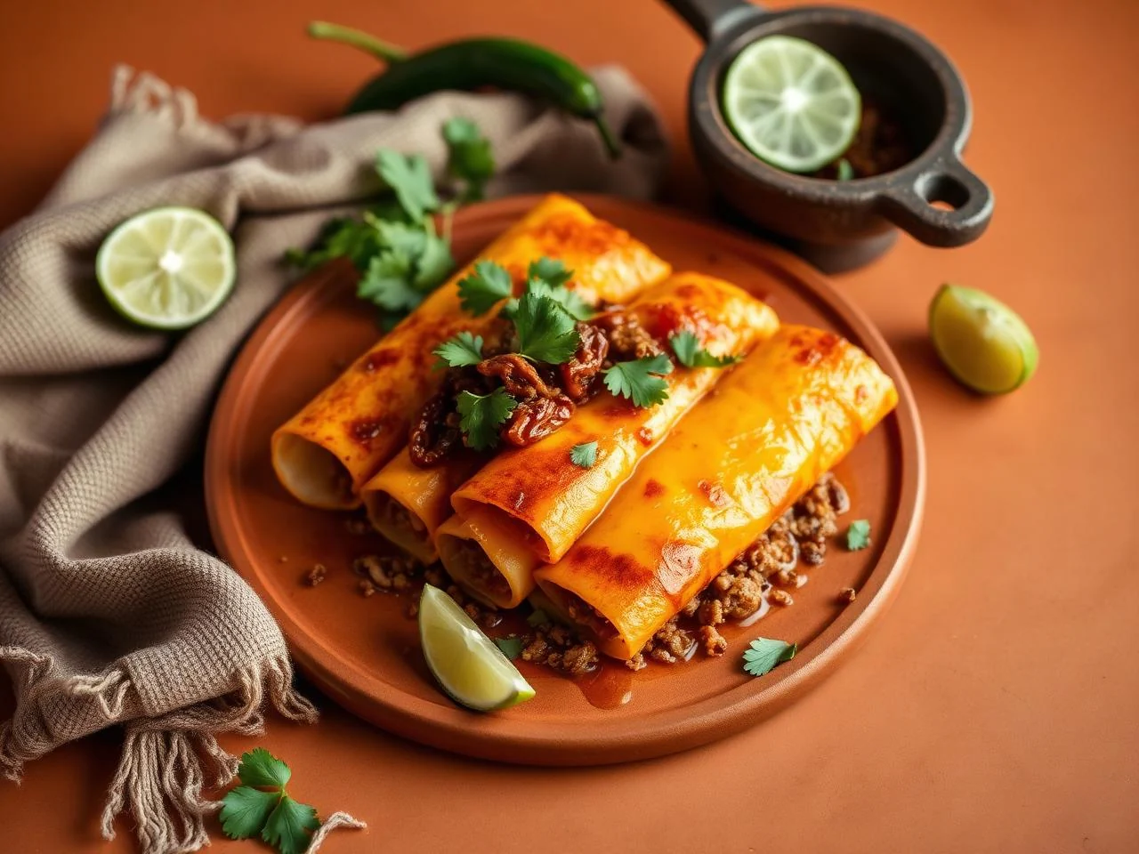 Enchiladas De Flor De Calabacín