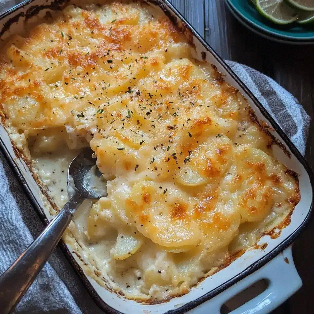 Extra Cheesy Scalloped Potatoe