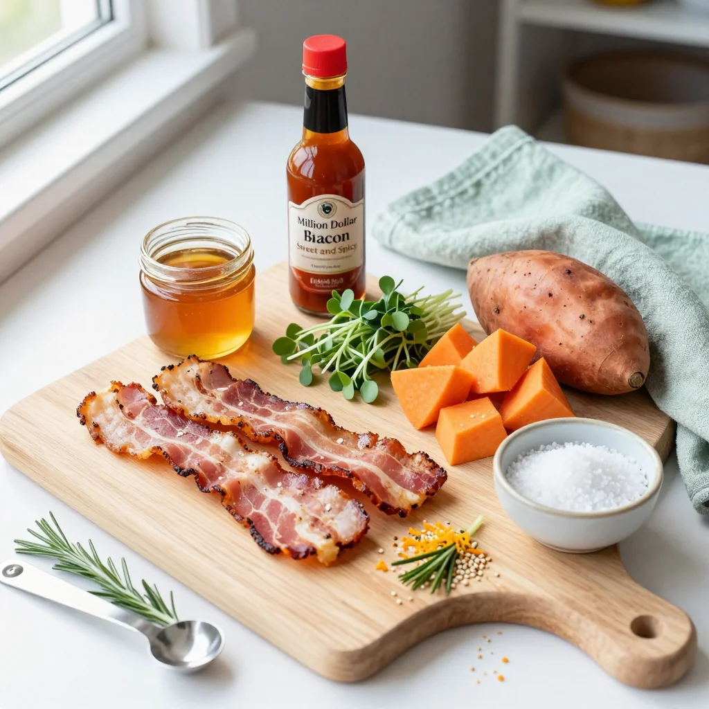 Ingredients for Million Dollar Bacon Sweet and Spicy